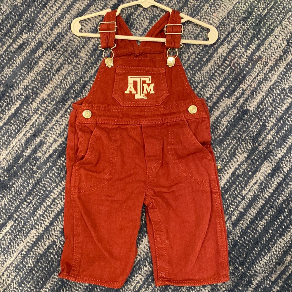 Maroon Texas A&M Overalls